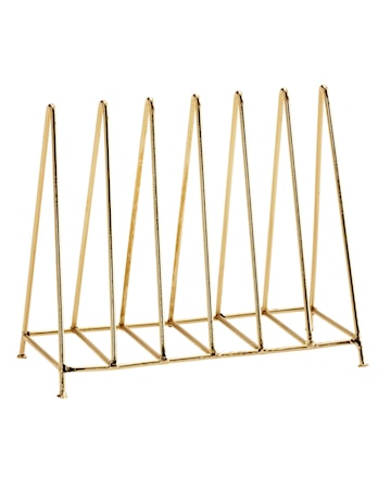 Tallrikshylla 18x8x15 cm Guld