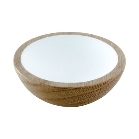 Knopp Wok ek/vit- 6,4 cm