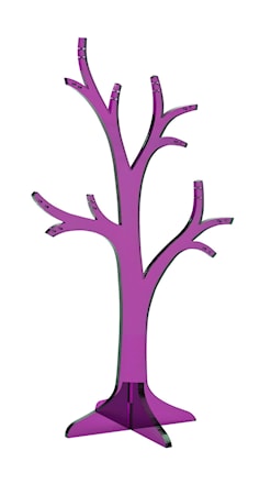 Smyckesträd Akryl 27x14,6 cm - Lila