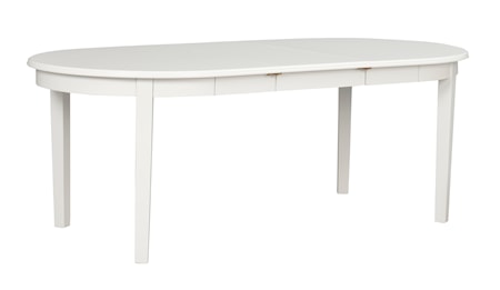 Koster Matbord Ovalt Vit 163x103 cm