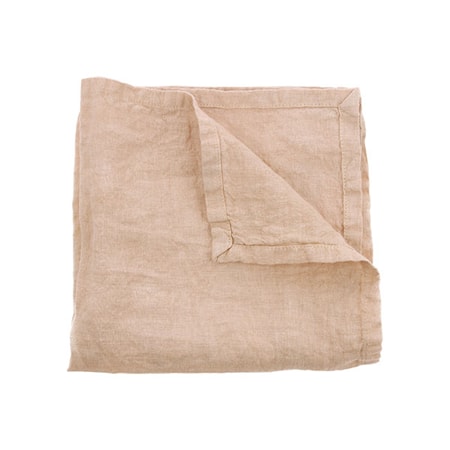 Servetter Linne Set med 2st Rosa 45x45 cm