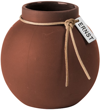 Rund Vas Stengods 10 cm - Rost