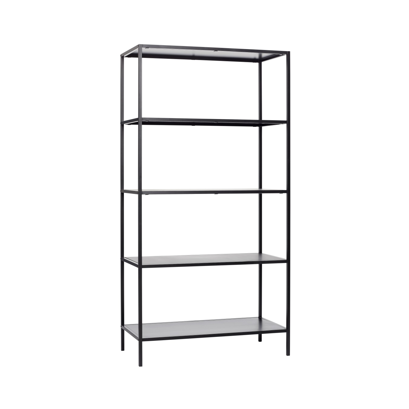 Stor svart bokhylla/ displayhylla h196 cm , Hubsch
