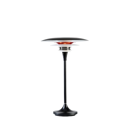 Diablo Bordslampa Mattsvart/röd LED 30 cm