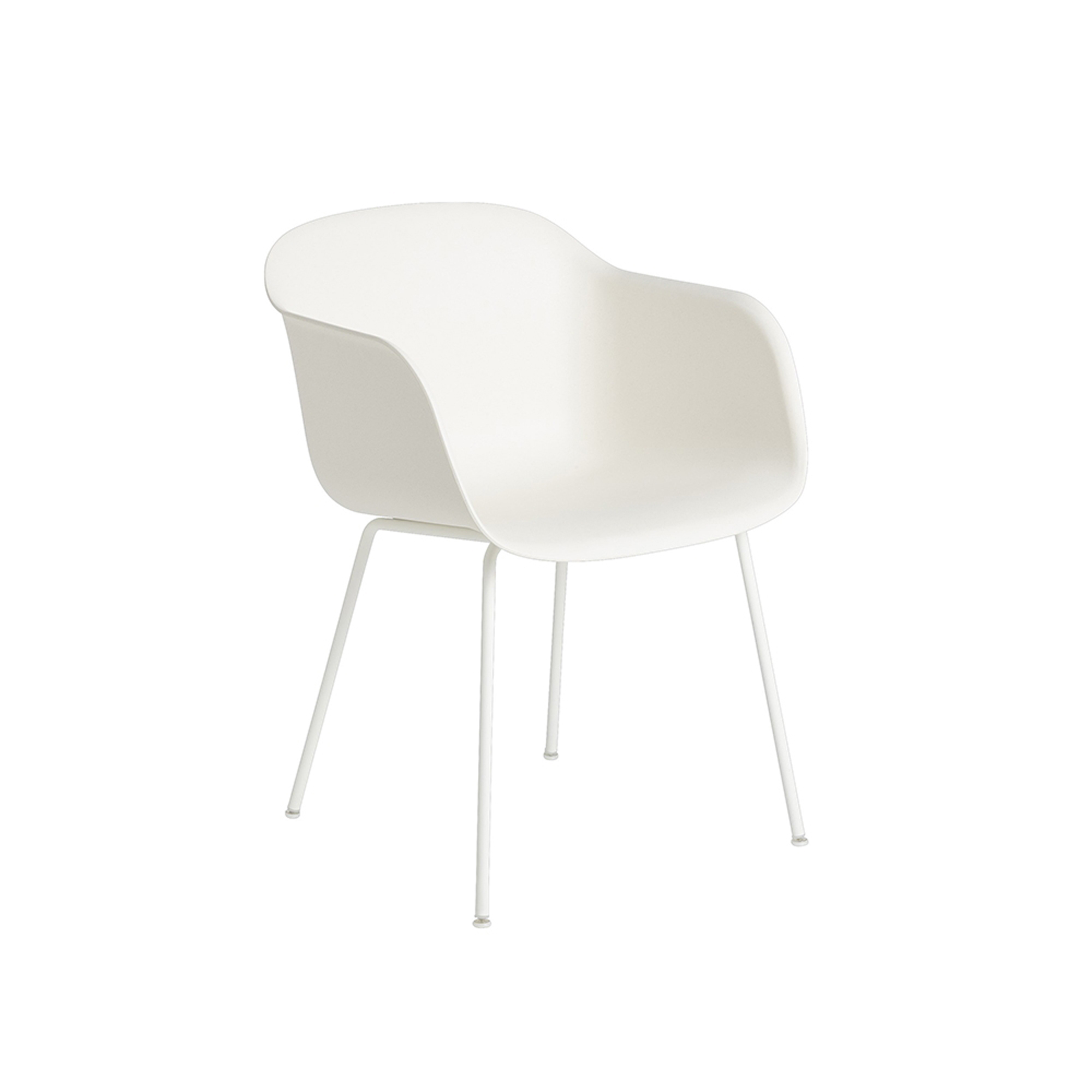 Muuto Stol Fiber tube vit/vit