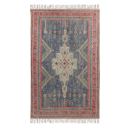 Printed Matta Red/Blue overtufted 150x240 cm
