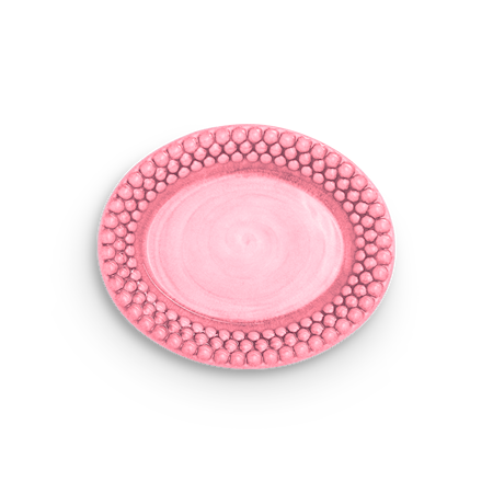 Bubbles Oval Tallrik Rosa 20 cm