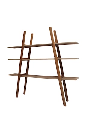 Hylla Display L Natur Återvunnen Teak B: 270 H: 250 D: 48