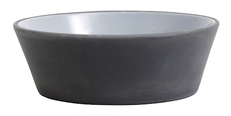 Skål Stengods Svart/Vit Small