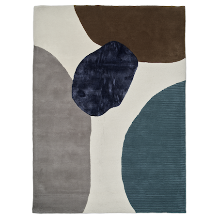 Topaz Matta Ivory/Teal 250x350 cm