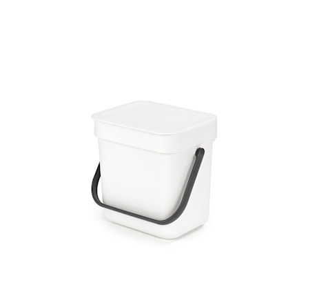 Avfallshink Sort & Go Vit 3 L