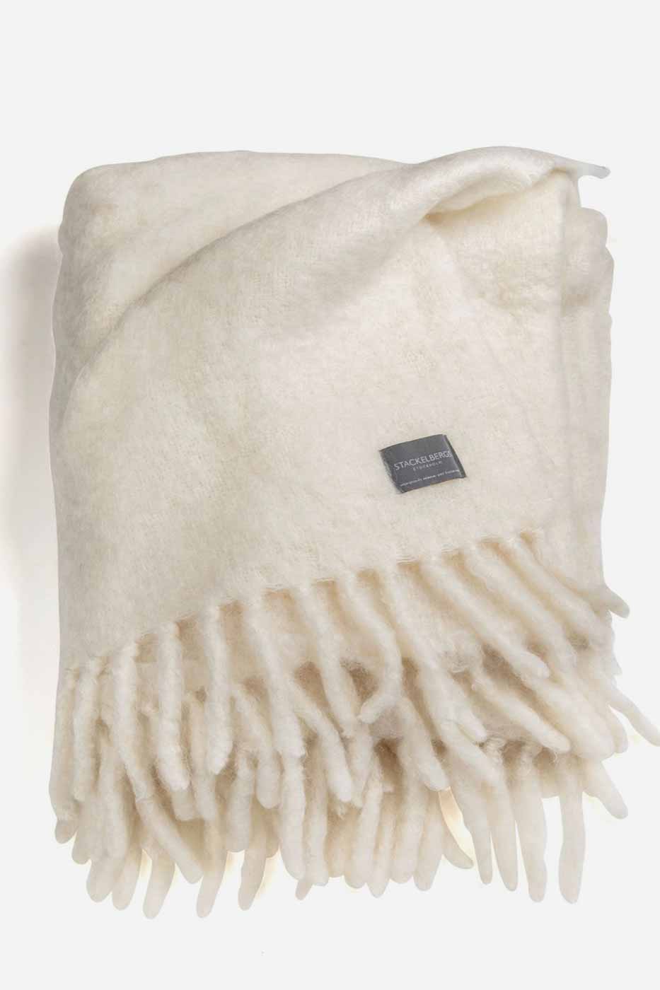 Pläd Luxury kid mohaire pure white