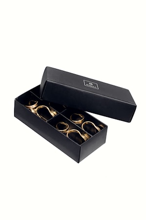 Oslo Servettringar Mässing 4-pack