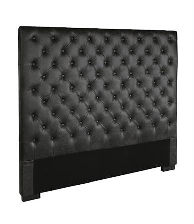 VIENNA headboard 180cm black leather