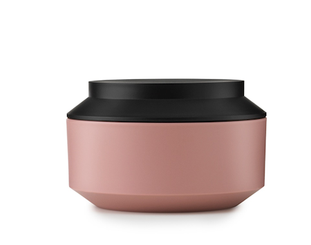 Geo Burk med lock Rosa/Svart Ø 15 cm