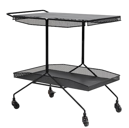 Serveringsvagn Iron 46x82 cm Svart