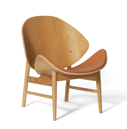The Orange Lounge Chair S Cognac Vitoljad Ek