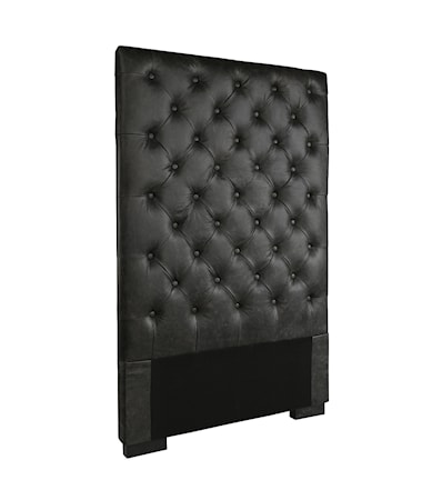 VIENNA headboard 90cm black leather