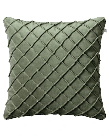 Deva Kuddfodral Velvet Skogsgrön 50x50cm