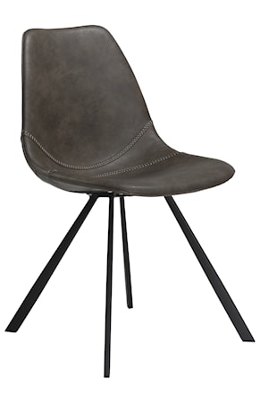 Stol Pitch - Svarta ben/Vintage Grå