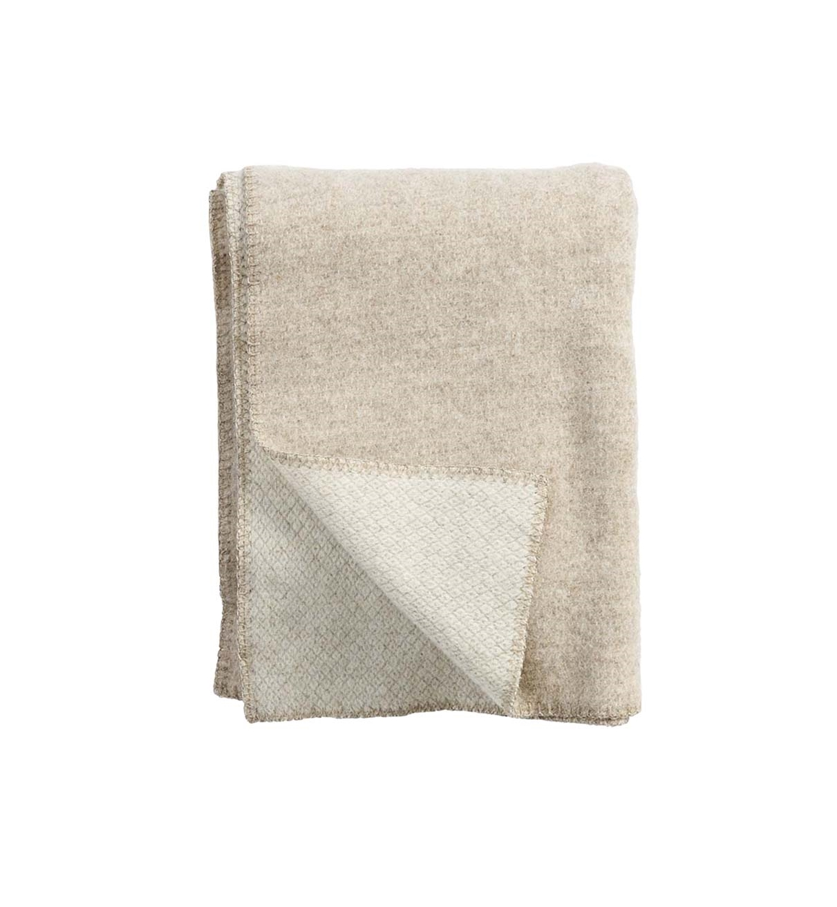 Peak Premium pläd Beige Klippan Yllefabrik