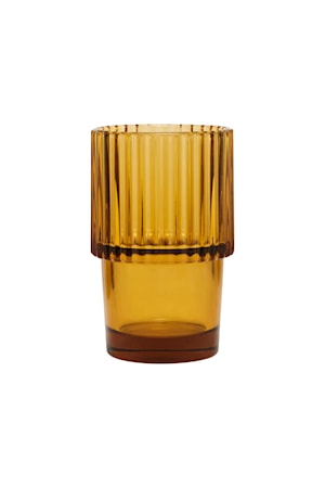 Rills Glas Amber Brun 4 st