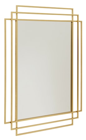 SQUARE Spegel - Guld