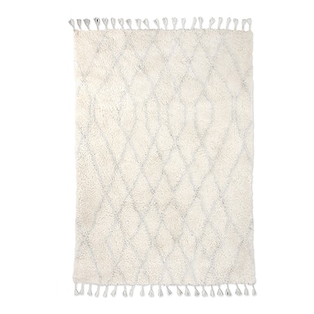 Woolen berber Matta zigzag Light Blue 180x280 cm