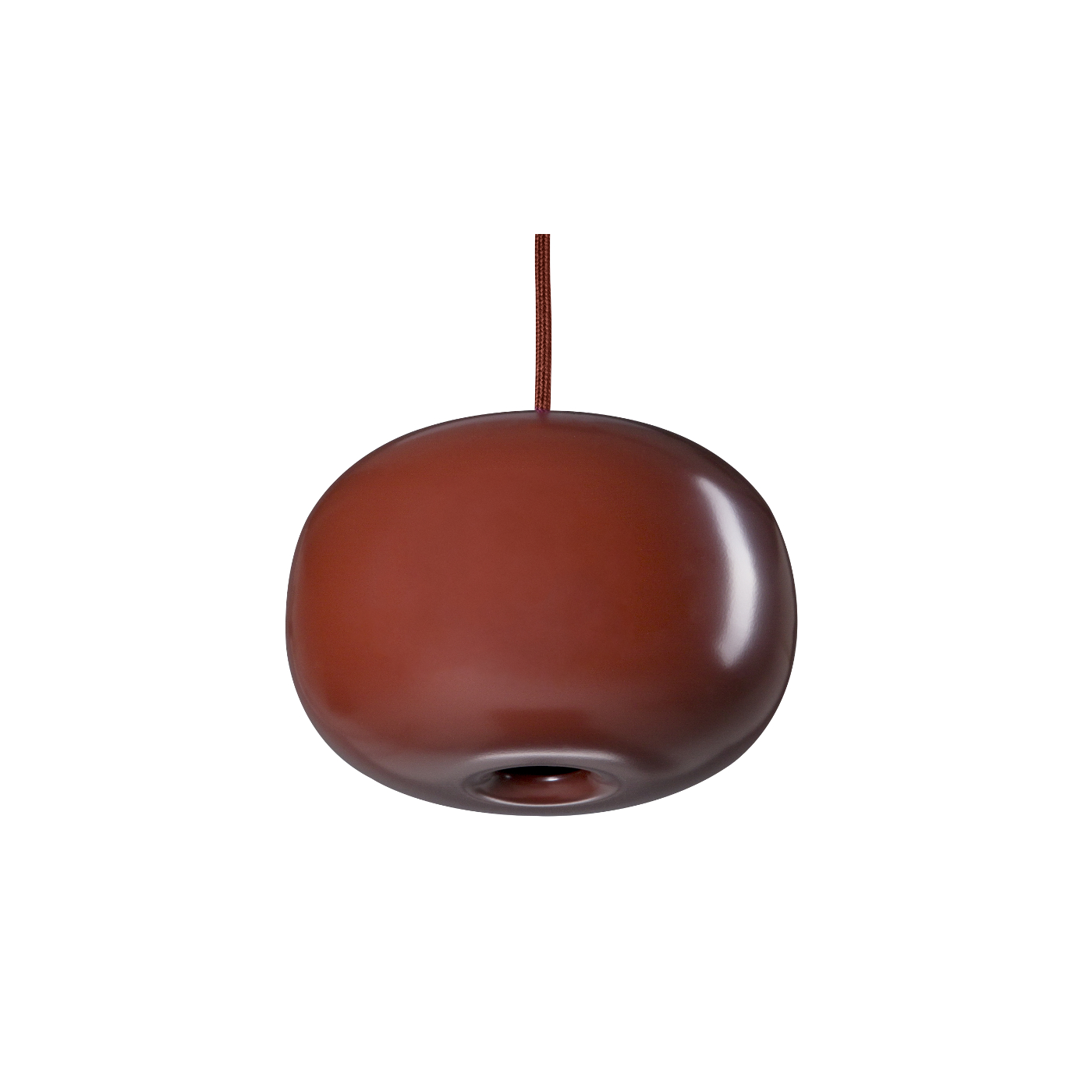 Taklampa PEBBLE Knubbig oxblod metall, Örsjö belysning