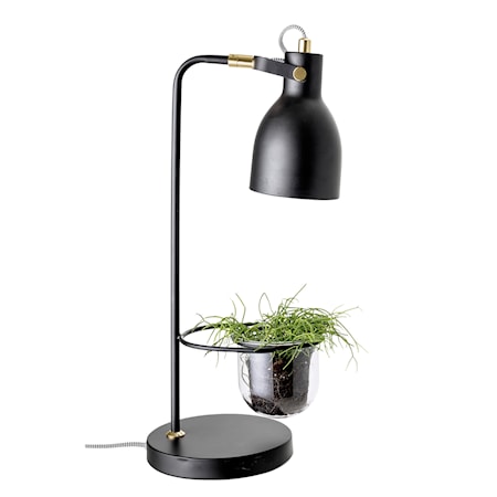 Bordslampa Svart Metall