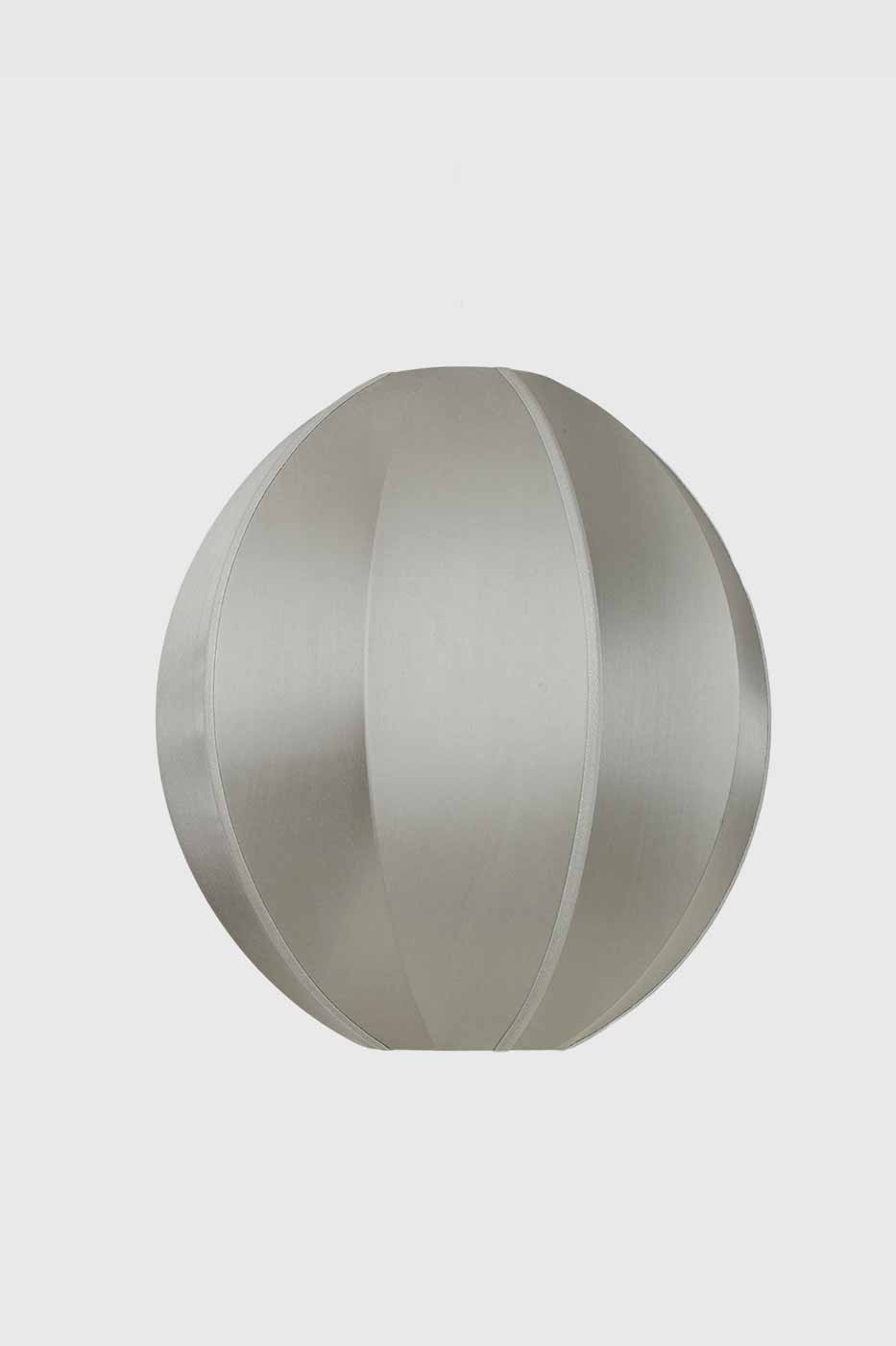 Taklampa silk Oval 35x40 cm grey