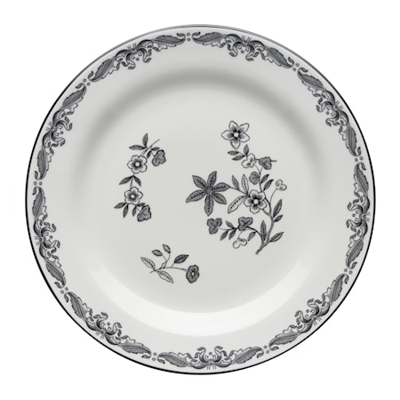 Ostindia Svart tallrik 21 cm