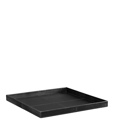 MENDOZA Square tray leather black