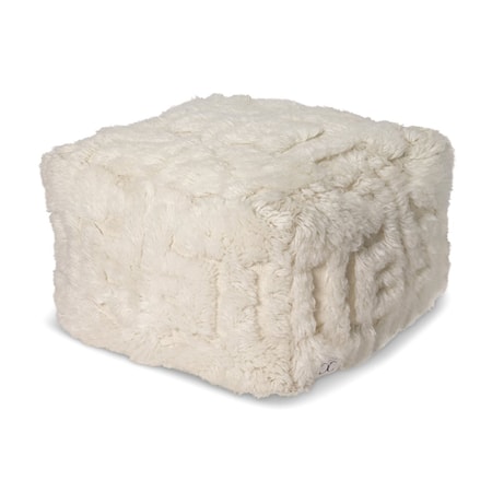 Puff Casablanca Vit 55x55 cm