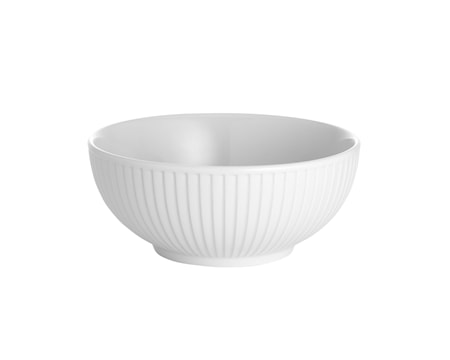 Plissé Skål 60 cl Ø 15 cm Vit