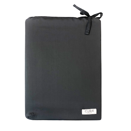 CURA Tencel Påslakanset Dubbel Mörkgrå 200x220 cm