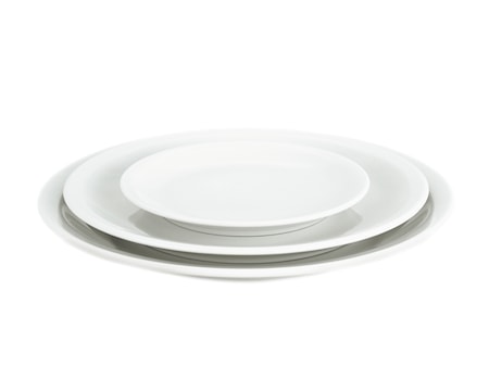 Bourges tallrik flat vit, Ø 24 cm
