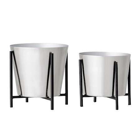 Kruka Silver Metall 2 st
