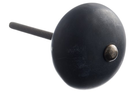 Dörrhandtag Ø 4 cm - Svart/mässing
