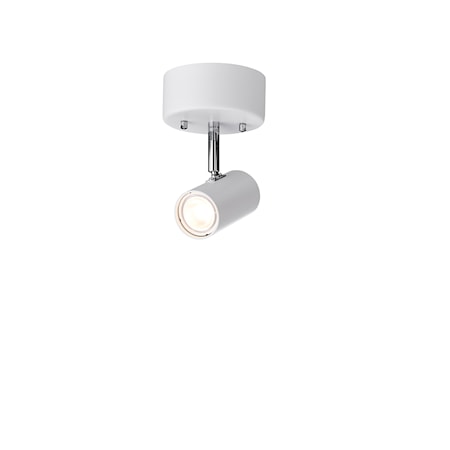 Tyson Enkelspot Mattvit kromled LED GU10