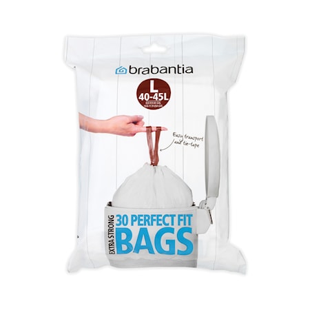 Avfallspåsar G [Dispenser Pack med 30 påsar] 40-45 L Vit