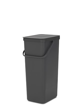 Sort & Go Avfallshink Grå 40 liter