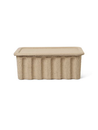 Paper Pulp Box Stor 2-pack Brun