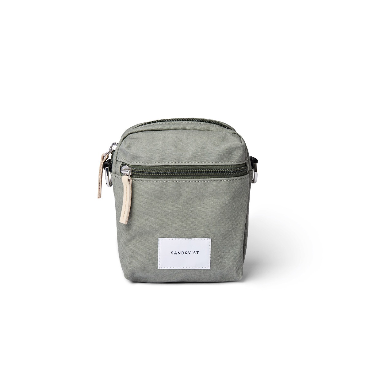 Sandqvist Axelväska Sixten Dusty Green/Natur