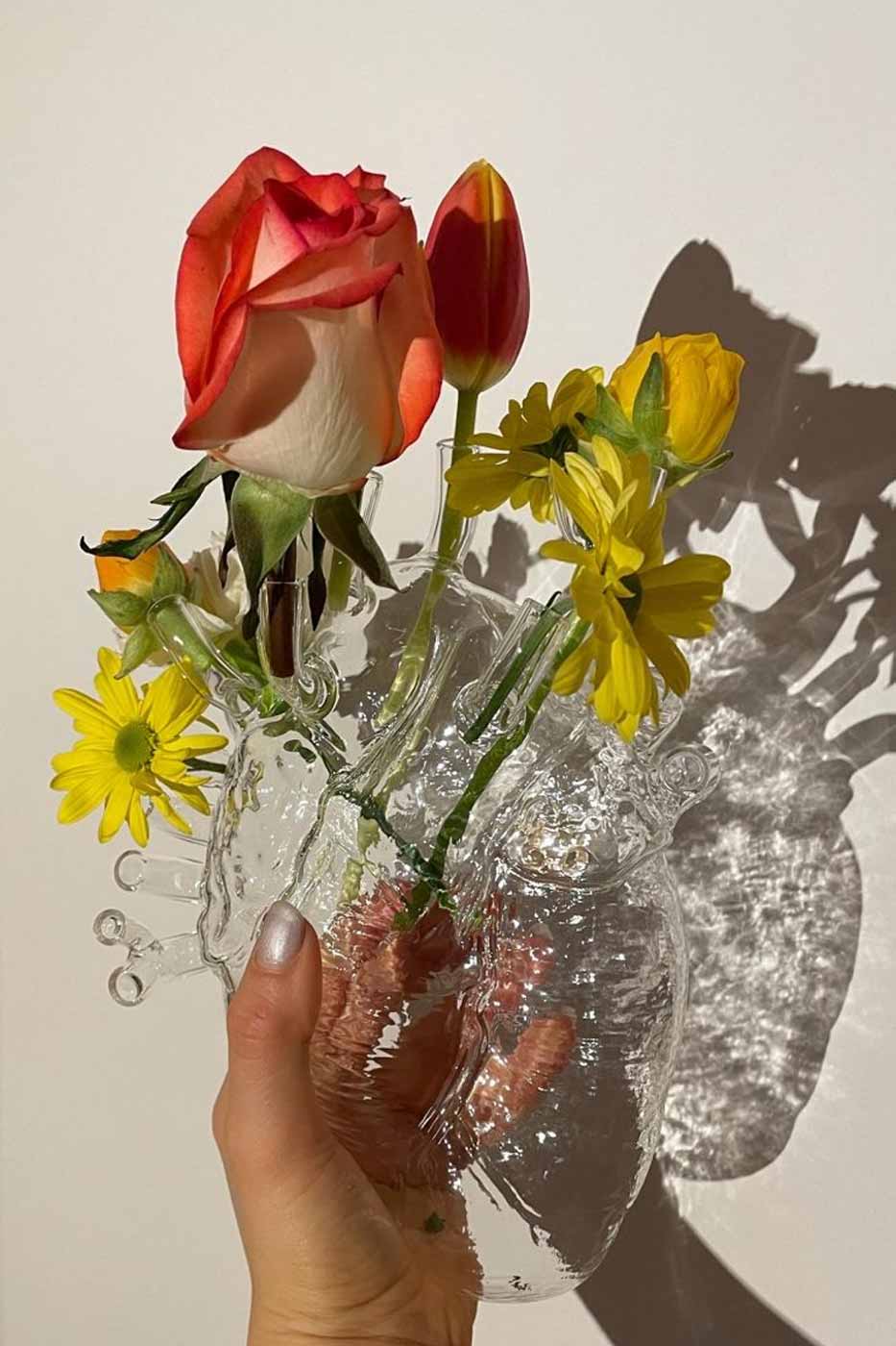 Vas Love in Bloom klarglas