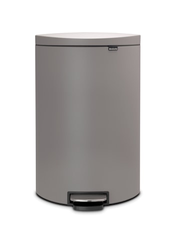Soptunna med Pedal & Plasterinnerhink Grå 40 L