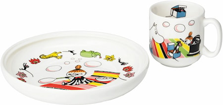 Mumin barnset tallrik + mugg Lilla My