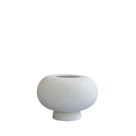 Kabin Vase Fat Bone White