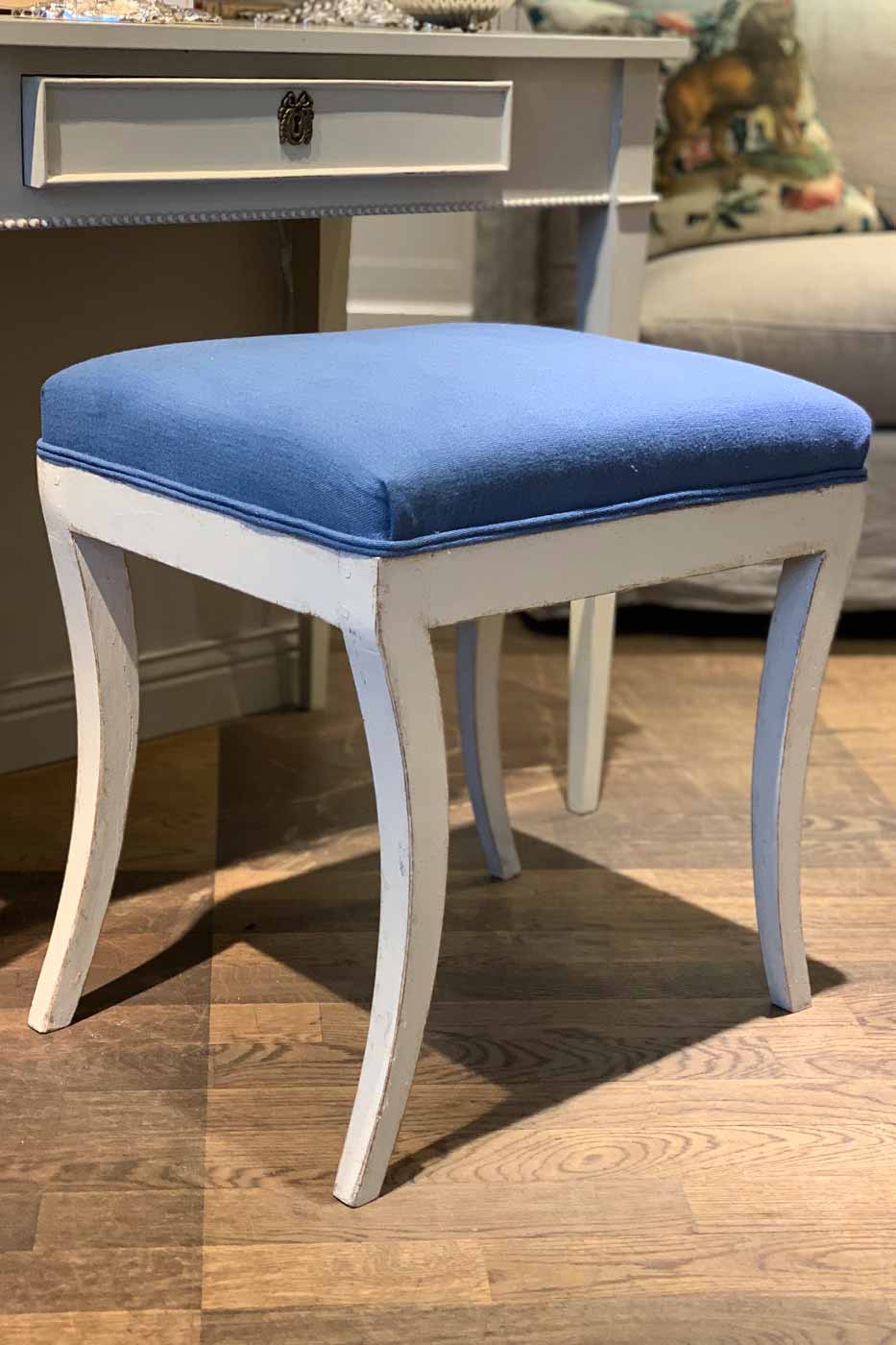 Pall Antik Sabelben Blå Brera Lino