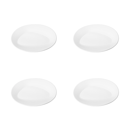 Sky Lunchtallrik Set Vit 4-pack